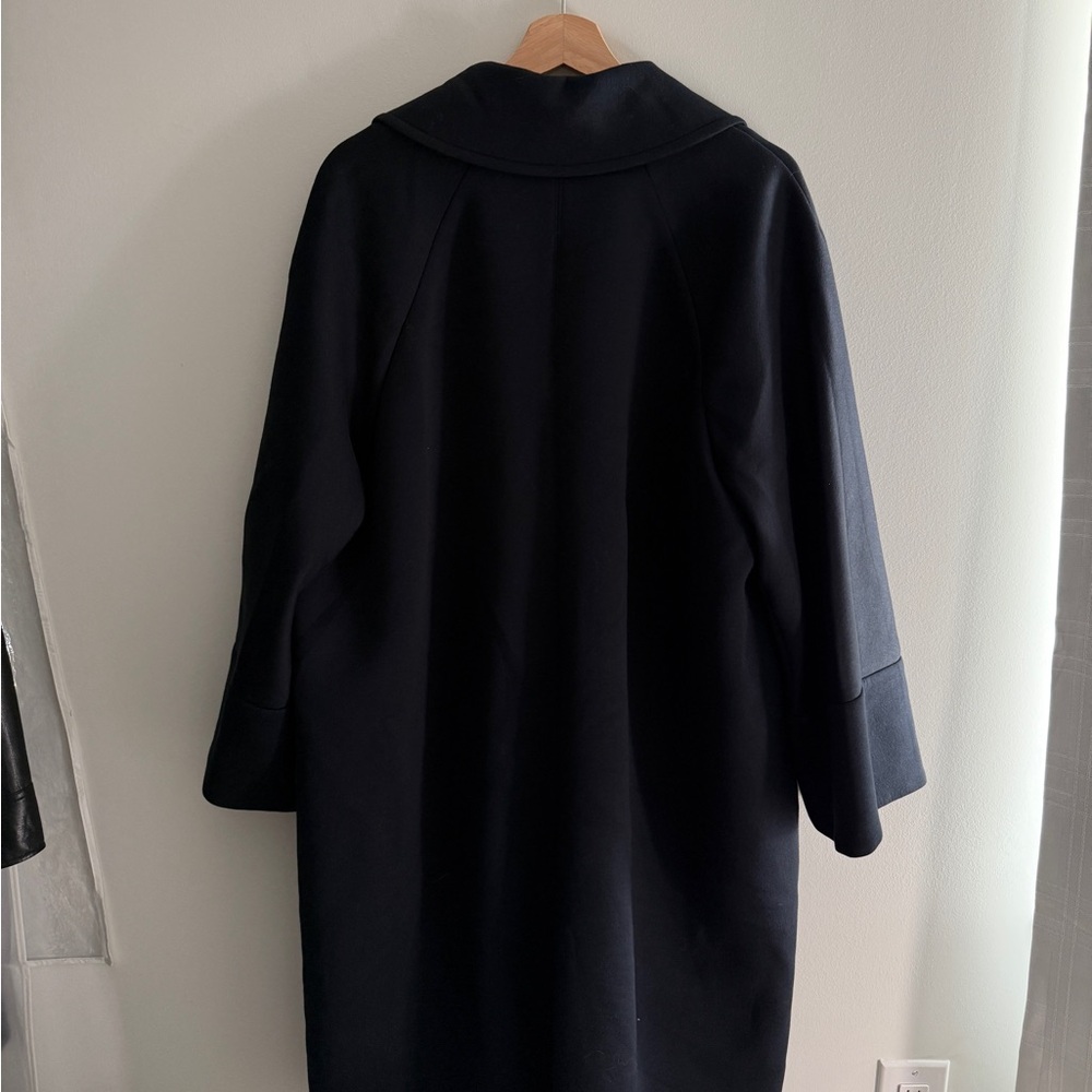 Max Mara Double-breasted jersey coat in navy - with box - Picture 6 of 13